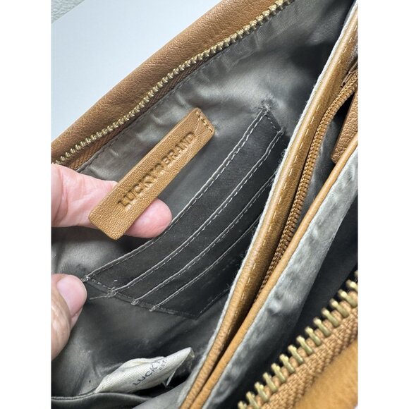 Lucky Brand Women's Brown Leather Crossbody Bag - Picture 11 of 16